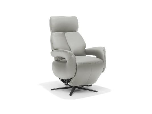 Sta op stoel Leiden in leder en microleder met ACCU!, Huis en Inrichting, Fauteuils, Minder dan 75 cm, Nieuw, 50 tot 75 cm, Leer