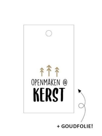 3x Cadeaulabel openmaken @kerst (Per 3 stuks, Cadeaulabels), Ophalen of Verzenden, Nieuw