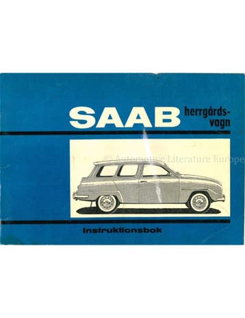 1964 SAAB 95 INSTRUCTIEBOEKJE ZWEEDS, Auto diversen, Handleidingen en Instructieboekjes