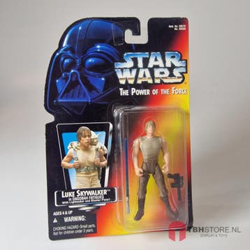 Star Wars POTF2 Red Luke Skywalker in Dagobah Fatigues, Verzenden, Zo goed als nieuw