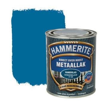 Hammerite Metaallak Donkerblauw H128 Hamerslag 250 ml, Ophalen of Verzenden, Nieuw