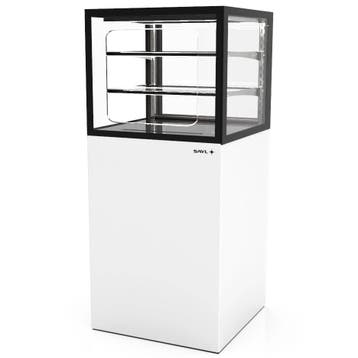 Neutrale Vitrine | INTEGRA | Wit/Zwart | 3 Niveaus |, Verzenden, Nieuw in verpakking