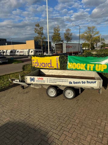 Te huur: Eduard plateauwagen 311x161 – 2000kg – BE rijbewijs, Ophalen, Nieuw