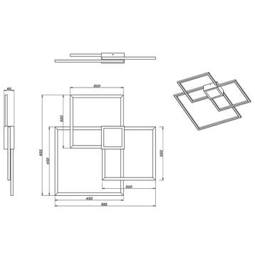 LED Plafondlamp - Trion Hydro - 38W - Warm Wit 3000K -, Huis en Inrichting, Ophalen of Verzenden, Nieuw, Metaal