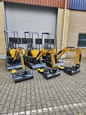 JPC Shandong YT12 minikraan minigraver 1200kg met zwenkgiek, Zakelijke goederen, Machines en Bouw | Kranen en Graafmachines, Kraan