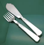 John Round of Sheffield - Serveerset voor vis (2) - groot, Antiek en Kunst