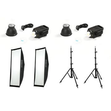 Nanlite FS200 Bi-color LED Dual Kit (met light stands en, Audio, Tv en Foto, Fotografie | Fotostudio en Toebehoren, Verzenden