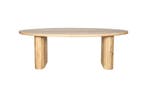 Ovale Eettafel – Massief Mango Hout – Japandi style, Japandi, Verzenden, 50 tot 100 cm, Vijf personen of meer