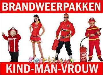 Brandweerpak nodig? Enorm aanbod goedkope Brandweerkleding, Ophalen of Verzenden, Nieuw, Carnaval, Kleding