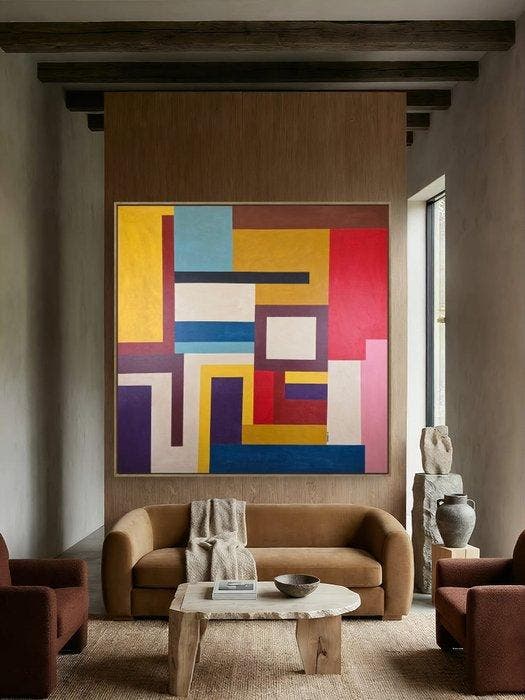 Miriam Chiera (1969) - Interlocking. XXL, Antiek en Kunst, Kunst | Schilderijen | Modern