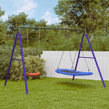 vidaXL Schommelset met schommel en nestschommel, Kinderen en Baby's, Speelgoed | Buiten | Speeltoestellen, Verzenden, Nieuw