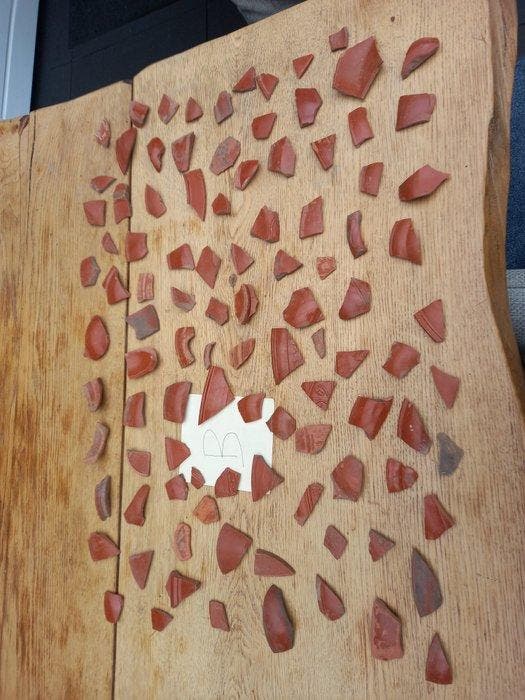 Oud-Romeins lot of different shards from pottery - 5 cm, Antiek en Kunst, Antiek | Overige Antiek