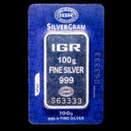 100 gram - Zilver .999 - IGR, UAE - Verzegeld en met