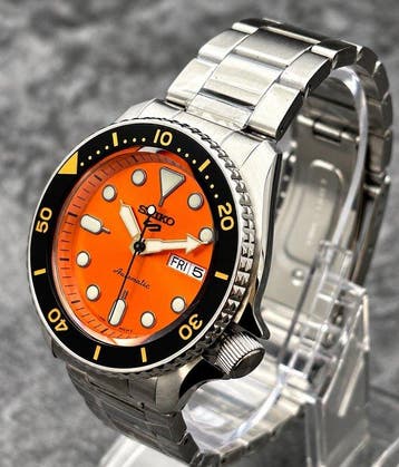 Seiko - Orange Dial - Zonder minimumprijs - SRPD59K1 - Heren, Nieuw