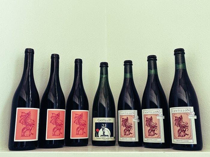 Cantillon - Drogone Lambic 2022 - Drogone wijn 2020 - Geuze, Verzamelen, Wijnen