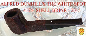 Alfred Dunhills The White Spot – Shell Briar 4124 - Pijp -, Nieuw