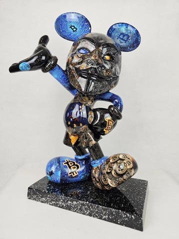 ArtBrut by Ann - Mickey Bitcoin