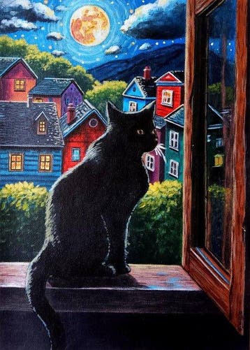 Sabrina RIGGIO (1988) - La nuit du chat noir