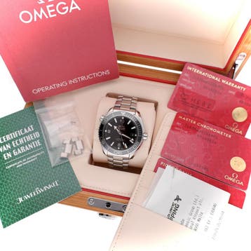 Omega Planet Ocean 43,5mm 215.30.44.21.01.001; Automatisc..., Ophalen of Verzenden, Zo goed als nieuw, Staal, Overige merken