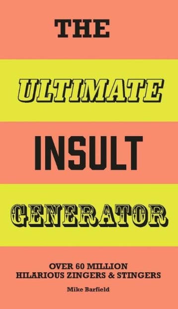 The Ultimate Insult Generator | Mike Barfield | Nieuw, Ophalen of Verzenden, Nieuw, Mike Barfield