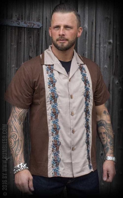 Rumble 59, Lounge Shirt Aloha Tiki in small., Kleding | Heren, T-shirts, Nieuw, Verzenden