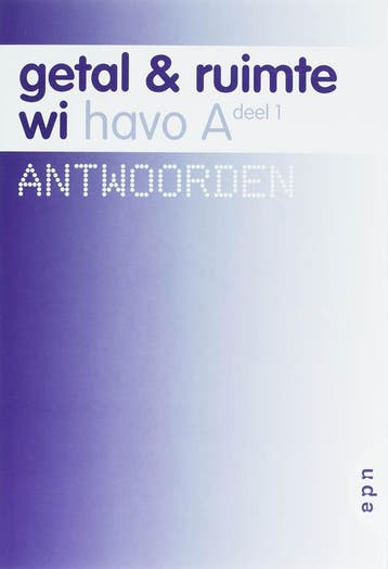 Getal en Ruimte Havo A 1 Antwoorden 9789011098640, Verzenden, Gelezen