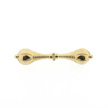Gouden broche van een mutsenbel, Ophalen of Verzenden, Gebruikt, Goud, Goud