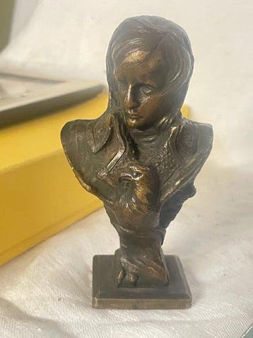 Leroy - sculptuur, Napoleone Bonaparte - 10 cm - Gepatineerd, Antiek en Kunst, Antiek | Keramiek en Aardewerk