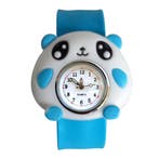 Fako - Kinderhorloge - Slap On - Panda - Blauw Wit, Verzenden, Nieuw