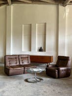 Laauser - Fauteuil (3) - Hout, Leder - Modulaire stoelen