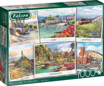 Falcon - Welcome to Wales Puzzel (1000 stukjes) | Falcon -, Verzenden, Nieuw