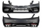 Bodykit Bumper set W222 S63 AMG look Facelift Black, Ophalen of Verzenden, Nieuw