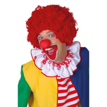 Clowns verkleed pruik rood voor volwassenen - Pruiken unisex, Ophalen of Verzenden, Nieuw