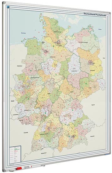 Whiteboard landkaart - Duitsland postcodes, Ophalen of Verzenden, Nieuw in verpakking
