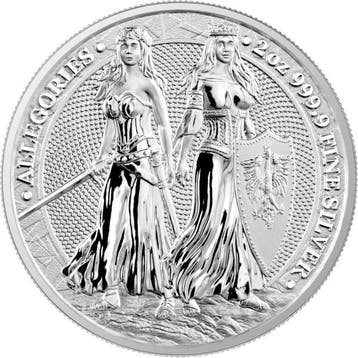 Polen. 10 Mark 2022 2 oz 10 Mark Allegories Germania and