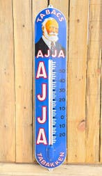 Emaille Ajja thermometer groot, Verzamelen, Merken en Reclamevoorwerpen, Verzenden, Nieuw