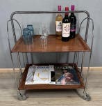 Gerlinol - Serveerwagen - Metaal, Chroom, kunststof -