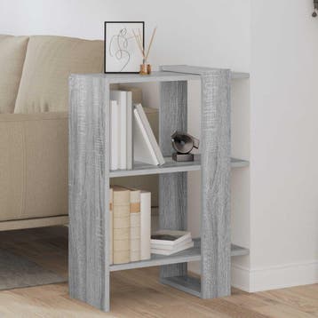 vidaXL Boekenkast 2-laags 52 x 25 x 71,5 cm Bewerkt hout, Huis en Inrichting, Kasten | Boekenkasten, Minder dan 50 cm, Verzenden