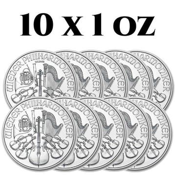 Oostenrijk. 1,50 Euro 10 x 1 oz €1.5 EUR Austrian Silver