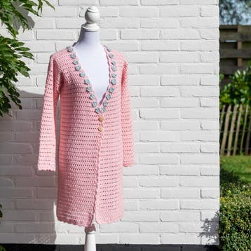 Haakpatroon Pastelvest met Bloemen voor dames - Wendys Ho, Ophalen of Verzenden, Nieuw