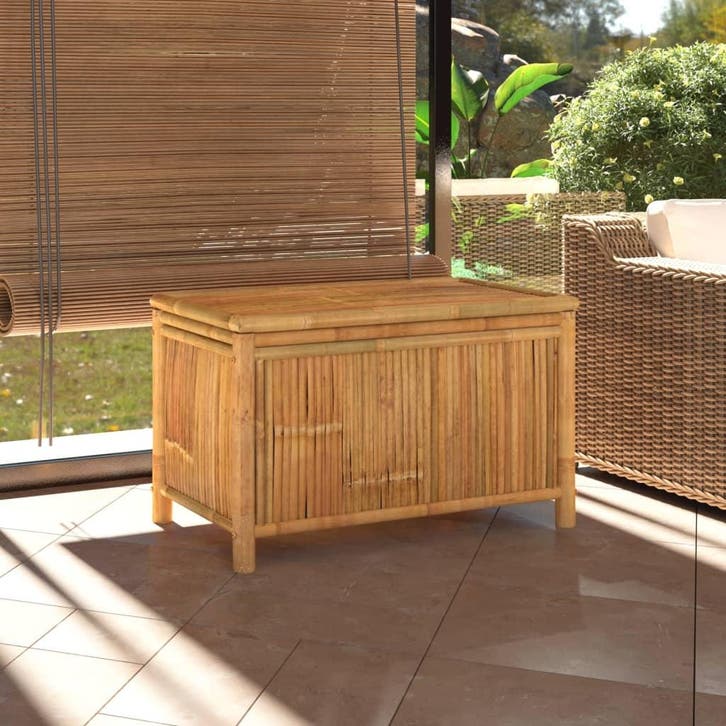 vidaXL Tuinbox 90x52x55 cm bamboe, Tuin en Terras, Overige Tuin en Terras, Nieuw, Verzenden