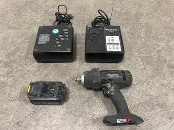 Veiling - Panasonic 18V accu-slagmoersleutel set EY7552, Gebruikt