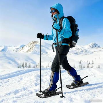 vidaXL 3 in 1 sneeuwschoenen met wandelschoenen Zwart 53 x, Verzenden, Nieuw