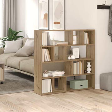 vidaXL Boekenkast/kamerscherm 105x24x102 cm artisanaal, Huis en Inrichting, Verzenden, Nieuw