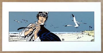 Pratt, Hugo - 1 Pigmentafdruk - Corto Maltese - Corto la, Nieuw