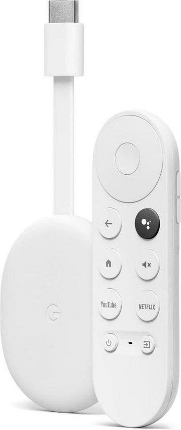 Chromecast met Google TV - 4K HDR - Wit (Origineel), Verzenden, Zo goed als nieuw