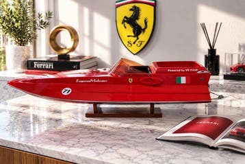 Riva Ferrari F430 maquette 55cm cm Bois modelisme maquette, Nieuw