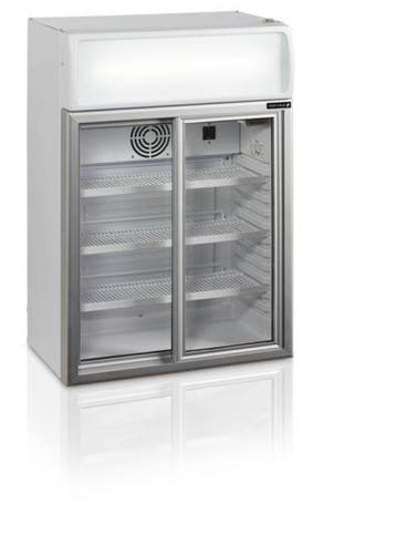 Flessenkoelkast | Wit | 2 Glazen Schuifdeuren | 100 liter, Zakelijke goederen, Horeca | Keukenapparatuur, Verzenden, Nieuw in verpakking