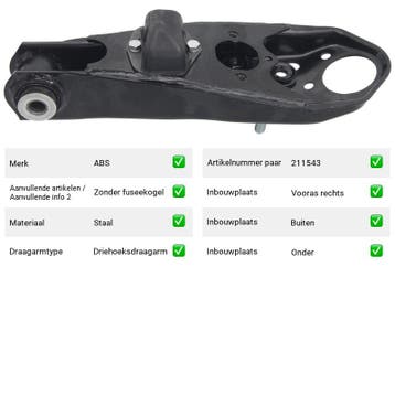 Draagarm Vooras rechts Buiten Onder Mazda E E2200 D, Verzenden, Nieuw, Mazda
