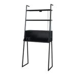 Bureau Storfjord met planken 183,5x80x40 cm zwart [en.casa], Verzenden, Nieuw